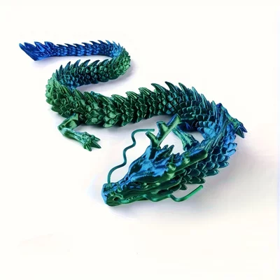 3D Printed Two Tone Dragon - 30 cm