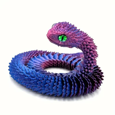3D Printed Two Tone Snake - 30 cm