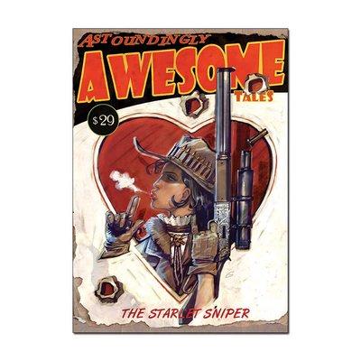 Fallout - Awesome Tales Magazine (the Starlet Sniper) Poster | Official Print A4