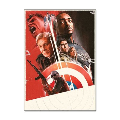 Captain America Movie Poster | Official Marvel Wall Art – A4 A3