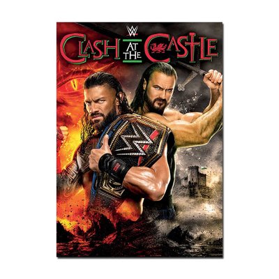 WWE Clash At The Castle Event Poster | Official WWE Wall Art A4 A3