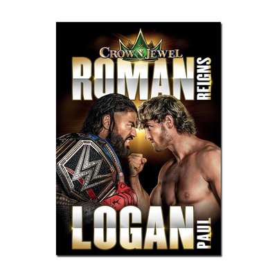 WWE Crown Jewel 2022 Event Poster | Official WWE Wall Art A4 A3