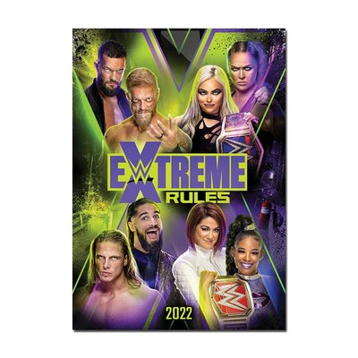 WWE Extreme Rules 2022 Event Poster | Official WWE Wall Art A4 A3