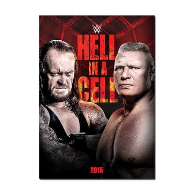 WWE Hell In A Cell 2015 Event Poster | Official WWE Wall Art A4 A3