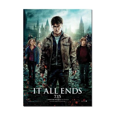 Harry Potter (It All Ends) Movie Poster | Official Cinema Wall Art – A4 A3