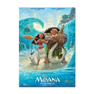 Disney Moana Movie Poster | Official Cinema Wall Art – Film Prints A4 A3