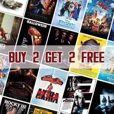 Blockbuster Movie Posters | Official Cinema Wall Art – Film Prints A4 A3