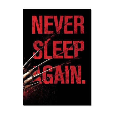 Never Sleep Again: Freddy Kruger Movie Poster | Official Cinema Wall Art A4 A3