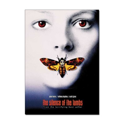 Silence of The Lambs Movie Poster | Official Cinema Wall Art – Film Prints A4 A3