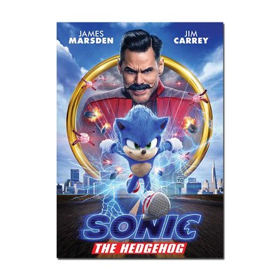 Sonic The Hedgehog Movie Poster | Official Cinema Wall Art – Film Prints A4 A3