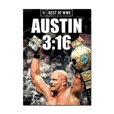 WWE Superstar Stone Cold (Austin 3:16) Poster | Official WWE Wall Art A4 A3