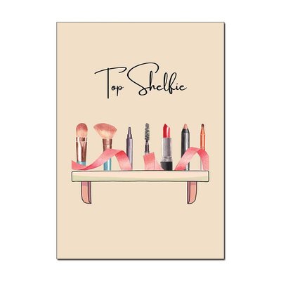 "Top Shelfie" Wall Art Poster – Glam Up Your Space | Available in A3 & A4 Sizes