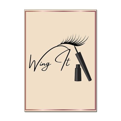 "Wing it" Wall Art Poster – Glam Up Your Space | Available in A3 & A4 Sizes