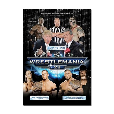 WWE WrestleMania 23 Poster | Classic & Official Wrestling Event Wall Art A4 A3