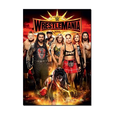 WWE WrestleMania 35 Poster | Classic & Official Wrestling Event Wall Art A4 A3