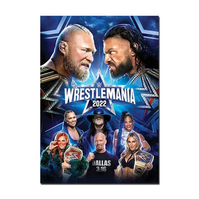 WWE WrestleMania 38 Poster | Classic & Official Wrestling Event Wall Art A4 A3