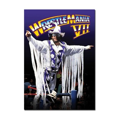 WWE WrestleMania 7 Poster | Classic & Official Wrestling Event Wall Art A4 A3