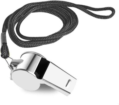 Referee Whistle with Durable Nylon Lanyard for Coaching, Safety & Events