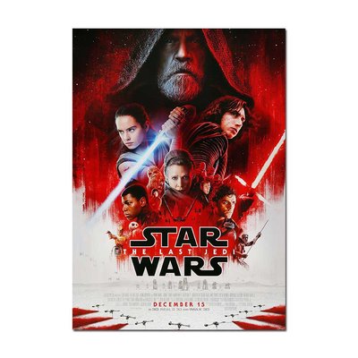 Star Wars - The Last Jedi Movie Poster | Official Art Print A3 A4