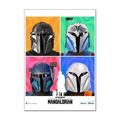 Star Wars - The Mandalorian 3 Movie Poster | Official Art Print A3 A4
