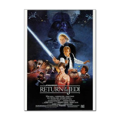 Star Wars - Return of the Jedi Retro Movie Poster | Official Art Print A3 A4