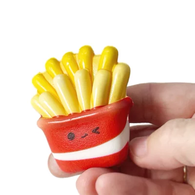 French Fries Stress Ball - Squishy Fidget Toy for Stress relief - 5 cm