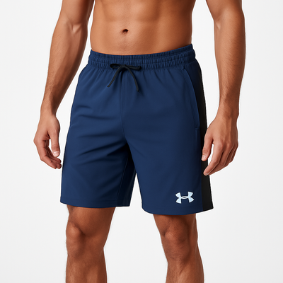 Under Armour HeatGear | Men’s Hollographic Logo Navy Blue Training Shorts