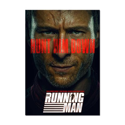 The Running Man (2025) Movie Poster | Official Art Print A3 A4