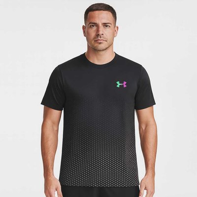 Under Armour Men's CoolSwitch Black T-Shirt – Breathable, Fitted Gym & Training Top