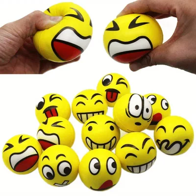 Smileys Yellow Stress Ball | Squeezey Fidget Toy