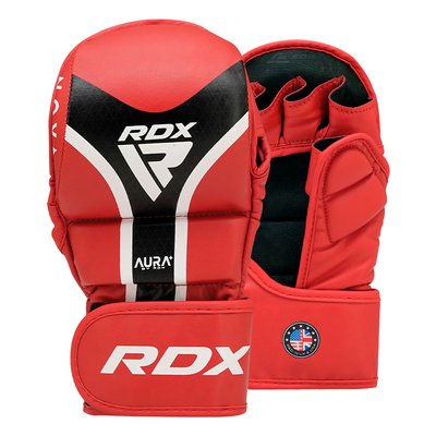 RDX Grappling Gloves - Shooter AURA PLUS T-17 | Red Medium