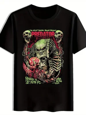 Predator Retro Rock Band Graphic T-Shirt