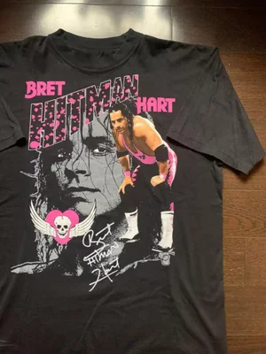 Bret “Hitman” Hart T-Shirt – Retro Wrestling Graphic Tee