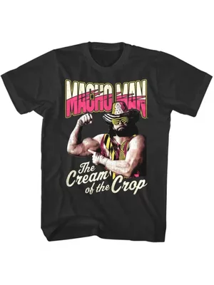 Macho Man “Cream of the Crop” T-Shirt – Retro Wrestling Graphic Tee