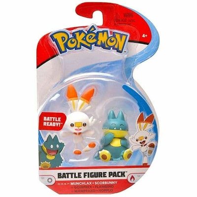 Pokémon Battle Figure Pack – Munchlax & Scorbunny