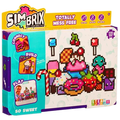 Simbrix Totally Mess Free Building Set – Sweet Treats Pixel Art Kit