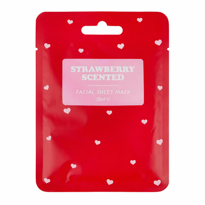 Strawberry Scented Facial Sheet Mask – 25ml