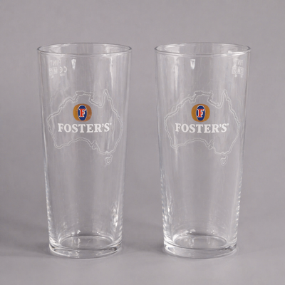 Foster’s Pint Glass Set – Set of 2 Lager Glasses