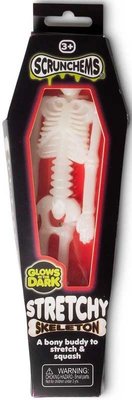 Scrunchems Glow in the Dark Stretchy Skeleton – Squishy Toy – White