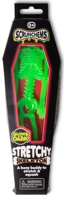 Scrunchems Glow in the Dark Stretchy Skeleton – Squishy Toy – Green