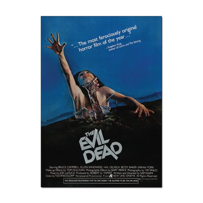 The Evil Dead – (Classic Horror) Movie Poster | Official Art Print A3 A4