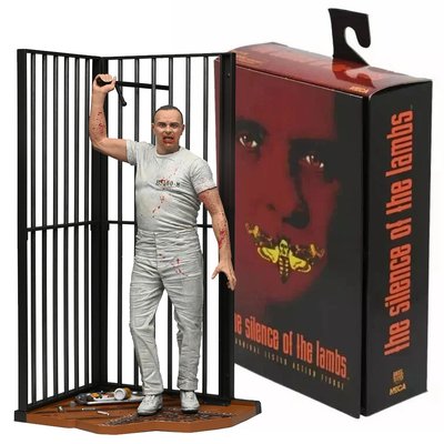NECA The Silence Of The Lambs Hannibal Lecter Deluxe Action Figure | Cell Display