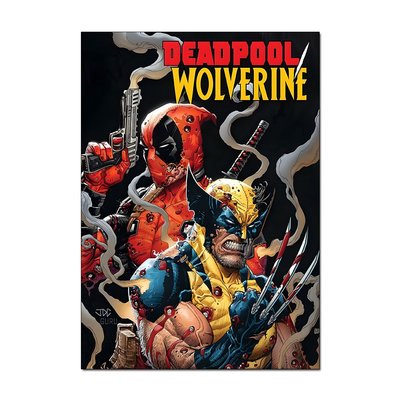 Deadpool & Wolverine Comic Book Poster | Classic & Official Wall Art A4 A3