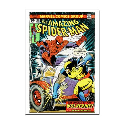 Retro Spider-man Comic Book Poster v2 | Classic & Official Wall Art A4 A3