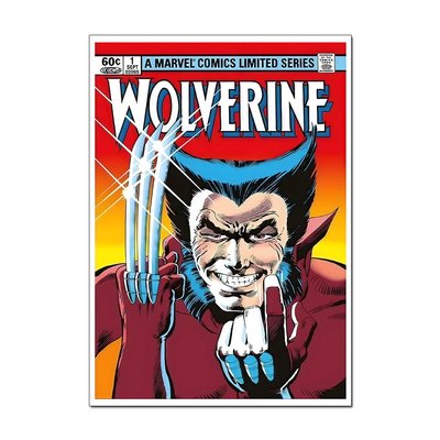 Retro Wolverine Issue #1 Comic Book Poster | Classic & Official Wall Art A4 A3