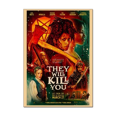 They Will Kill You V2 Horror Movie Poster | Official Wall Art A4 A3