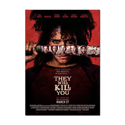 They Will Kill You V1 Horror Movie Poster | Official Wall Art A4 A3