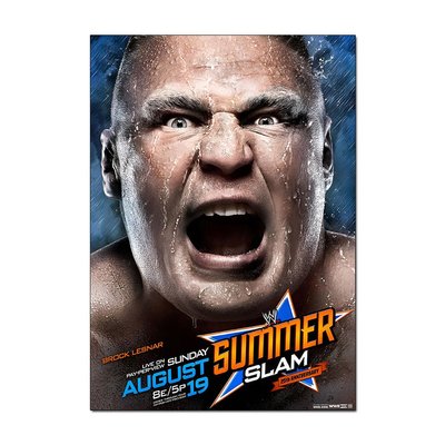 WWE Summer Slam 2012 Event Poster | Official Wall Art A4 A3