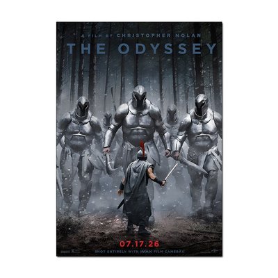 The Odyssey - Christopher Nolan Movie Poster V2 | Official Wall Art A4 A3