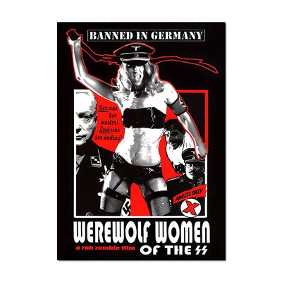 Werewolf Women of the SS (Rob Zombie) Movie Poster | Official Wall Art A4 A3